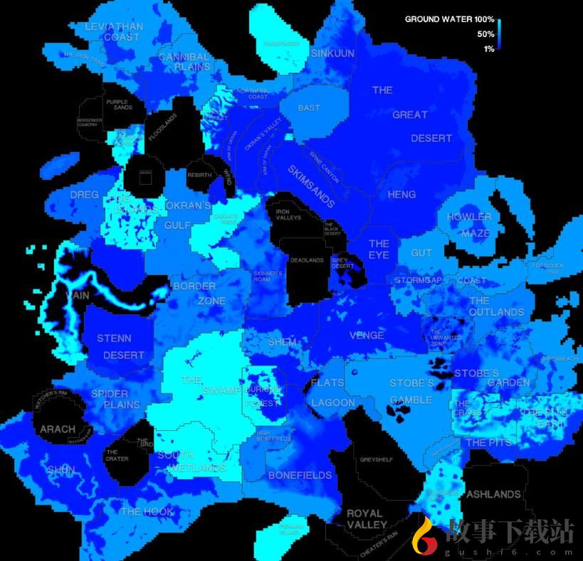 kenshi降水量地图分享水量地图一览